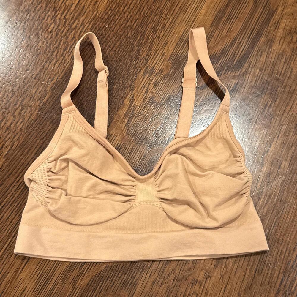 NEW Skims sculpting low back seamless bralette pullover bra sand Size XXS